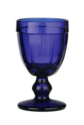 Orsina Blue Glass Coloured Sundae Goblet from B&Q