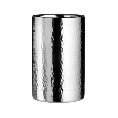 Orsina Hammered Effect Stainless Steel Bottle CoolerStylish And Durable Wine Chiller With Textured Finish from B&Q