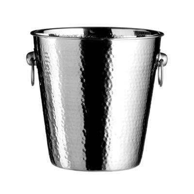 Orsina Mixology Hammered Effect Stainless Steel Champagne Bucket from B&Q