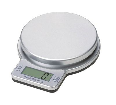 Orsina Compact 3Kg Round Electronic Kitchen ScaleElecronic Style Kitchen ScaleEasy To Read Digital Baking Scale from B&Q