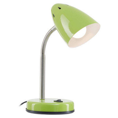 Orsina Green Table Lamp For Work DeskDesk Lamp With Conical Lamp HeadLong Lasting Iron Bedside Lamp from B&Q