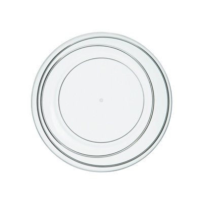 Orsina Durable Clear Plastic Small Summer PlateEasy To Maintain Plastic Serving PlateLightweight Plastic Plate from B&Q