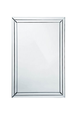 Orsina Milania Bevelled Clear Edge Wall Mirror from B&Q