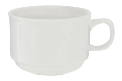 Orsina Embossed White Ceramic CupStylish Patterned Hot Drink MugDurable Stoneware Tea Or Coffee CupModern Cup from B&Q