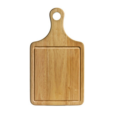 Premier Housewares Maison By Premier Rubberwood Indented Paddle Chopping Board