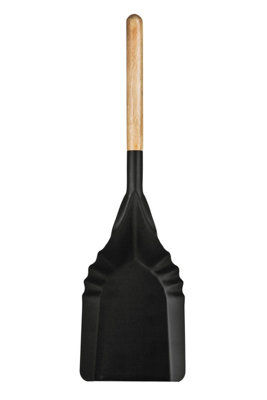 Orsina Black ShovelDurable Metal Blade With Smooth Wooden HandleIdeal For Clearing Ashes And Fireplace from B&Q