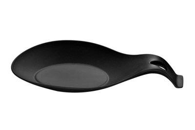 Orsina Black Silicone Spoon RestHeat-Resistant Holder For Keeping Worktops CleanModern Red Design from B&Q