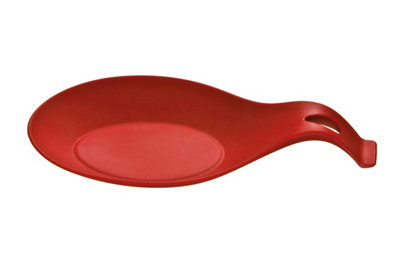 Orsina Red Silicone Spoon RestHeat-Resistant Holder For Keeping Worktops CleanModern Red Design from B&Q