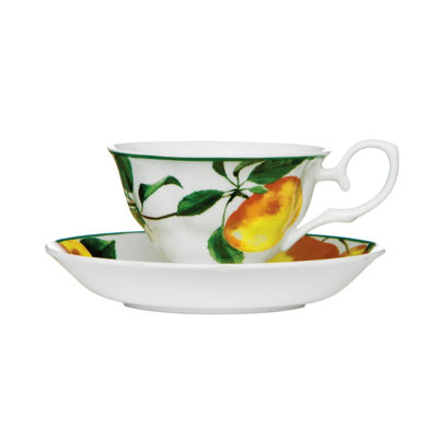 Orsina Elegant Design Apple Cup And SaucerDurable Cup And SaucerBone China Small Cup And Saucer For Bedroom from B&Q