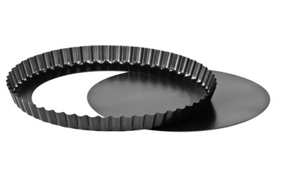 B&Q -  Interior By Premier Large Fluted Fan Tin Fluted Pan For Baking Baking Sheet Tray For Cakes ,non Sticking Tins Sheet