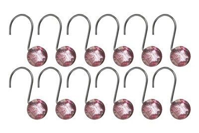 B&Q -  Hot Pink Resin Shower Curtain Hooks - Image 4