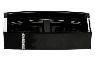 Orsina Black Acrylic And Crystal Soap Dish from B&Q