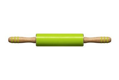 Premier Housewares Unisex Green Non Stick Zing Red Silicone Rolling Pin, Heat Resistant Rolling Pin, Durable Wooden Pin For Kitchen In - Image 3