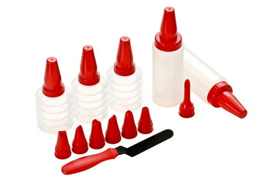 Orsina Assorted 8 Plastic Decorating Nozzles Decorating SetCreative Cake Decorating Set For Kids Birthday Parties from B&Q