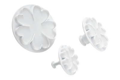 Orsina Durable 3Pc Flower Cutter SetSimple To Use Biscuit CuttersDishwasher Safe Cookie Cutters For Desserts from B&Q