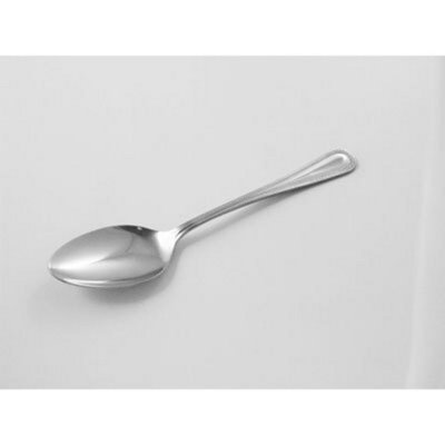 Orsina Stainless Steel Bead Dessert Spoon from B&Q