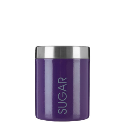 B&Q -  Purple Enamel Sugar Canister