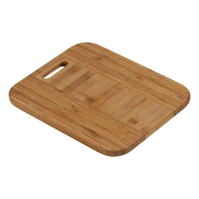 Orsina Bamboo Round Edge Chopping And Serving Board With HandleDurable Eco-Friendly Cutting Board from B&Q