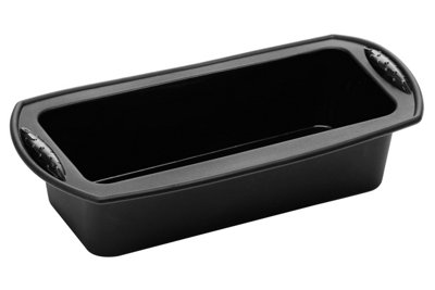 B&Q -  Black Silicone Bread Mould2Lb Loaf TinFlexible Loaf MoldDishwasher Safe Silicone Bread Baking Mould