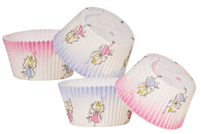 Premier Housewares Interiors By Premier 40Pcs Large Cupcake CasesPrincess And Star Design Muffin Paper CupsBun CasesCup Cake Paper Cases from B&Q