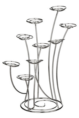 Orsina Faye Chrome 9 Cup Cake Stand from B&Q