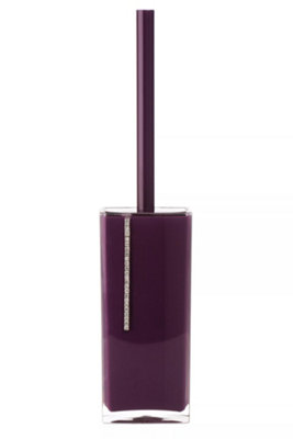 Orsina Purple Acrylic And Crystal Toilet Brush from B&Q