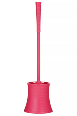 Premier Housewares Hot Pink Plastic Toilet Brush - Image 4