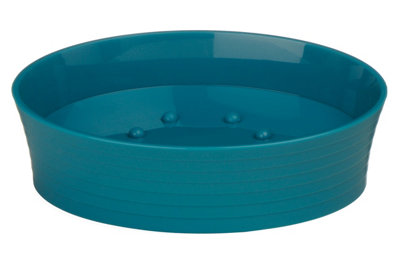 Orsina Turquoise Plastic Soap Dish from B&Q