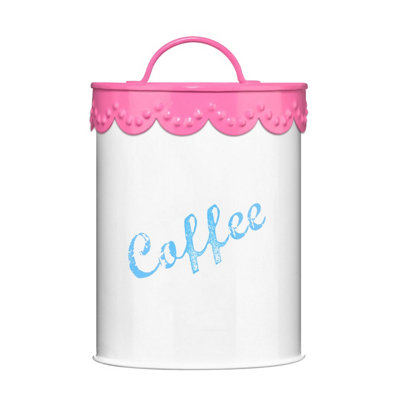 Orsina Pink Lace Coffee CanisterSingle Canister from B&Q