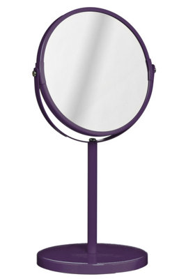 Orsina Purple Swivel Compact Makeup Mirror from B&Q