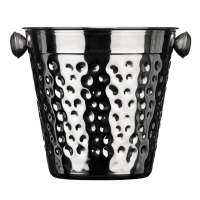 Orsina Hammered Effect Stainless Steel Ice Bucket from B&Q