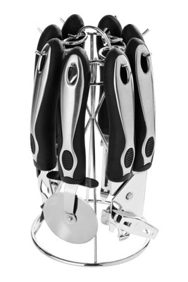 Orsina Versatile 6Pc Gadget Set With StandStainless Steel Constructed Kitchen Utensil SetErgonomic Tool Set from B&Q