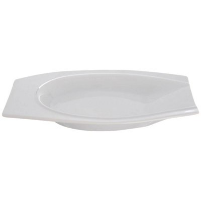 Orsina Sleek White Porcelain Serving BowlContemporary Design Porcelain Serving BowlDurable White Serving Bowl from B&Q