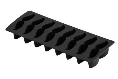 Orsina Moustaches Design Ice Cube TrayUnique Ice Cube TrayThermoplastic Rubber Ice Freezing Tray from B&Q