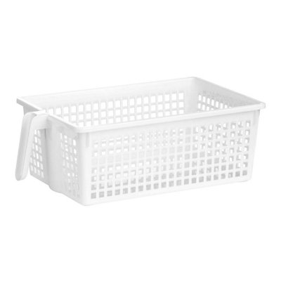 Premier Housewares Essentials By Premier Pp Storage Basket White
