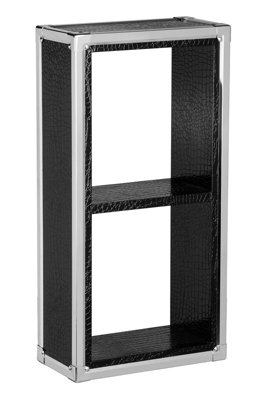 Orsina Crocodile Leather Effect Two-Tier Shelf Wall CubeWall Mounted Box ShelvesStorage Cube For WallWall Cube from B&Q