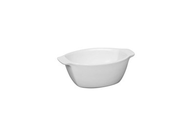 Orsina  White Oval  Small Baking Dish,190Ml Baking Tray,baking Kit For Cake,essential Baking Durable Stoneware from B&Q