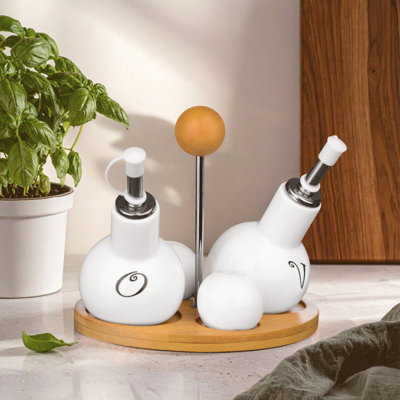 Orsina 4Pc Round Condiment Set from B&Q