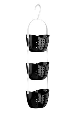 Orsina 3 Tier Black Shower Caddy from B&Q