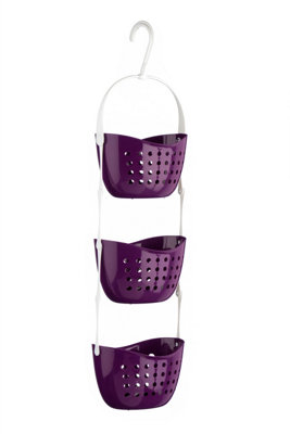 Orsina 3 Tier Purple Shower Caddy from B&Q