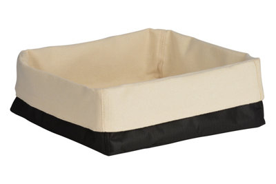 Essentials By Premier Black/Cream And Folded Design Bread Basket - Image 4
