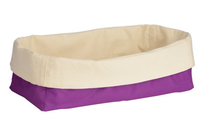 Orsina Unisex Purple Folded Design Oval Bread Basket In - Image 4