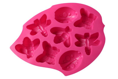 Orsina Durable Silicone Cake Mould 8 Tropical Insect Design PeonyHeat Resistant Silicone Mould For Baking