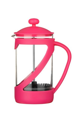Orsina Modern Hot Pink 600Ml CafetiereAdvanced Filtration Small CafetiereComfortable Grip Coffee Cafetiere from B&Q