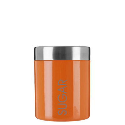 Orsina Orange Enamel Sugar CanisterSingle Canister from B&Q