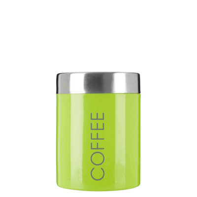 Orsina Lime Green Enamel Coffee CanisterSingle Canister from B&Q