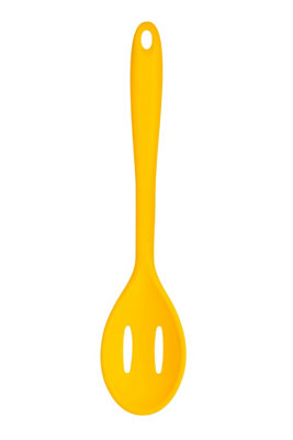Orsina Yellow Silicone Slotted Spoon,heat Resistant Cooking Spoon To Drain Oil & Liquids,non-Scratch Kitchen Spoon from B&Q