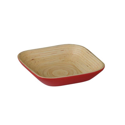 Orsina Kyoto Red Square Ceramic Bowl from B&Q