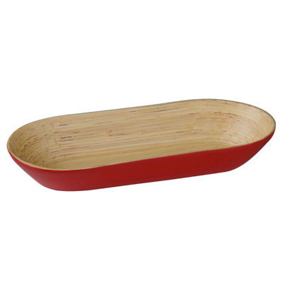 Orsina Kyoto Red Oblong Serving Bowl from B&Q