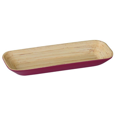 Orsina Kyoto Raspberry Large Tray from B&Q